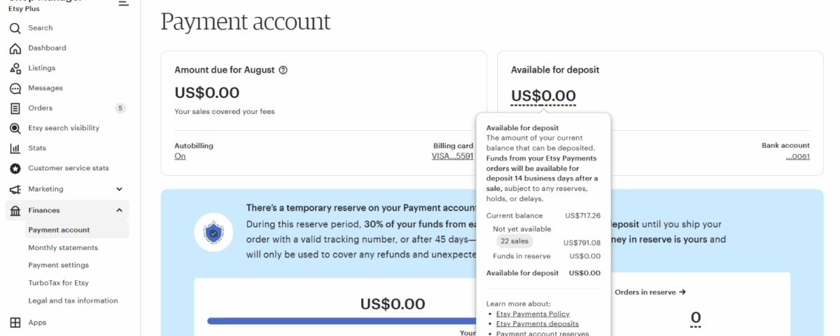 Etsy Payment Account Reserve (Ödeme Rezervi) Nedir? 2 Screenshot 4